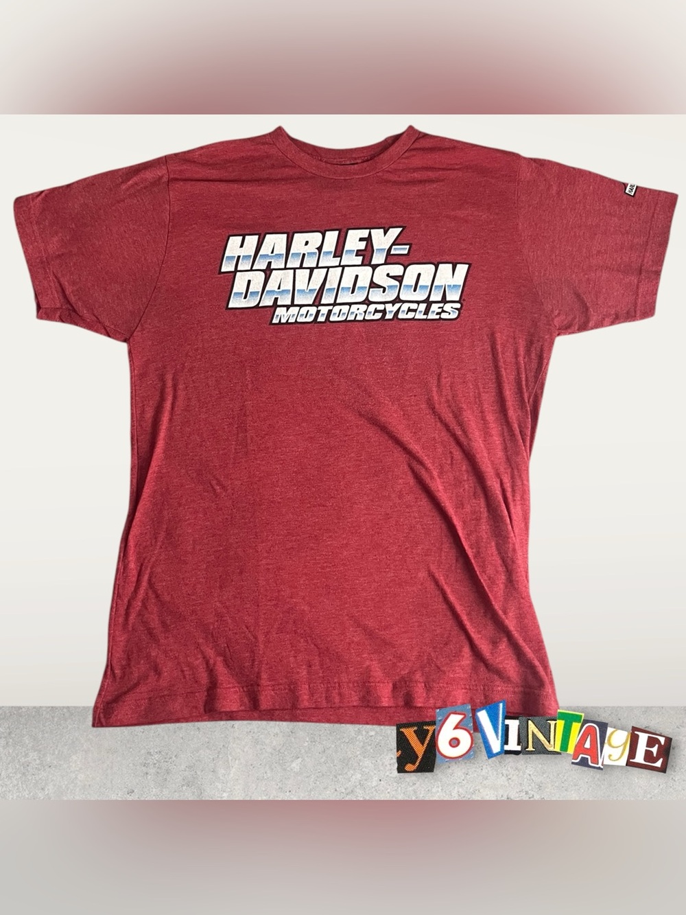 Medium Red Harley Davidson Motorcycles Tee Shirt